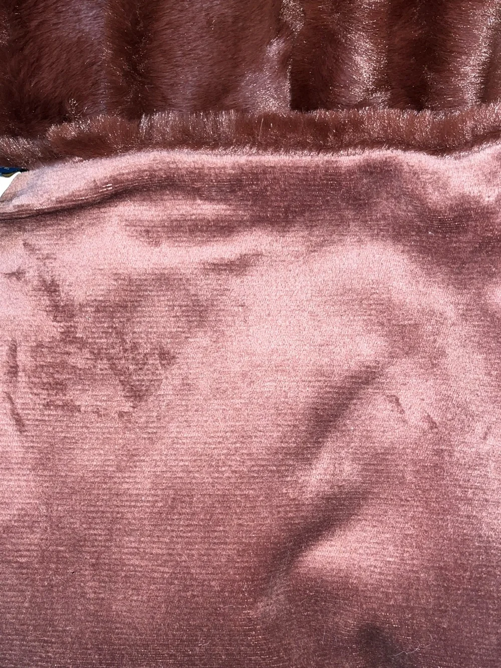 1-NWT RACHEL ROY RUM RABBIT FAUX FUR LUXURY THROW BLANKET
